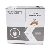 BOBINA DE CABLE UTP CAT5E 70CU 30AL TECLAM