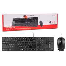 COMBO TECLADO + MOUSE USB GENIUS SLIMSTAR / C126