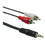 CABLE AUXILIAR 3.5M A 2 RCA ANERA AE-35MMM-2RCAM-1.8M / 3M / 5M