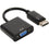 CABLE ADAPTADOR CONVERTIDOR DISPLAYPORT MACHO A VGA HEMBRA 20CM FULL HD 4K ANERA AE-DPM-VF-01