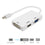 CONVERTIDOR MINI DISPLAY PORT MACHO A HDMI - VGA - DVI HEMBRA / ANERA / AE-MDPM-HVDF-03