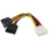 CABLE PODER 1 IDE MACH A 2 SATA 15CM ANERA / AE-CABLE-2SA4P