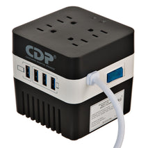 REGULADOR / VOLTAJE / CDP / 600VA / 4 OUT / 4 USB / RU-AVR604