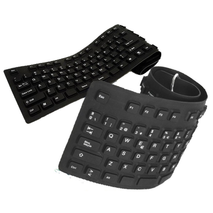 TECLADO FLEXIBLE SILICONA USB NEGRO ANERA AE-KBR02
