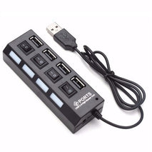 HUB USB 4 PUERTOS 2.0 CON SWITCH MG-01-02-005