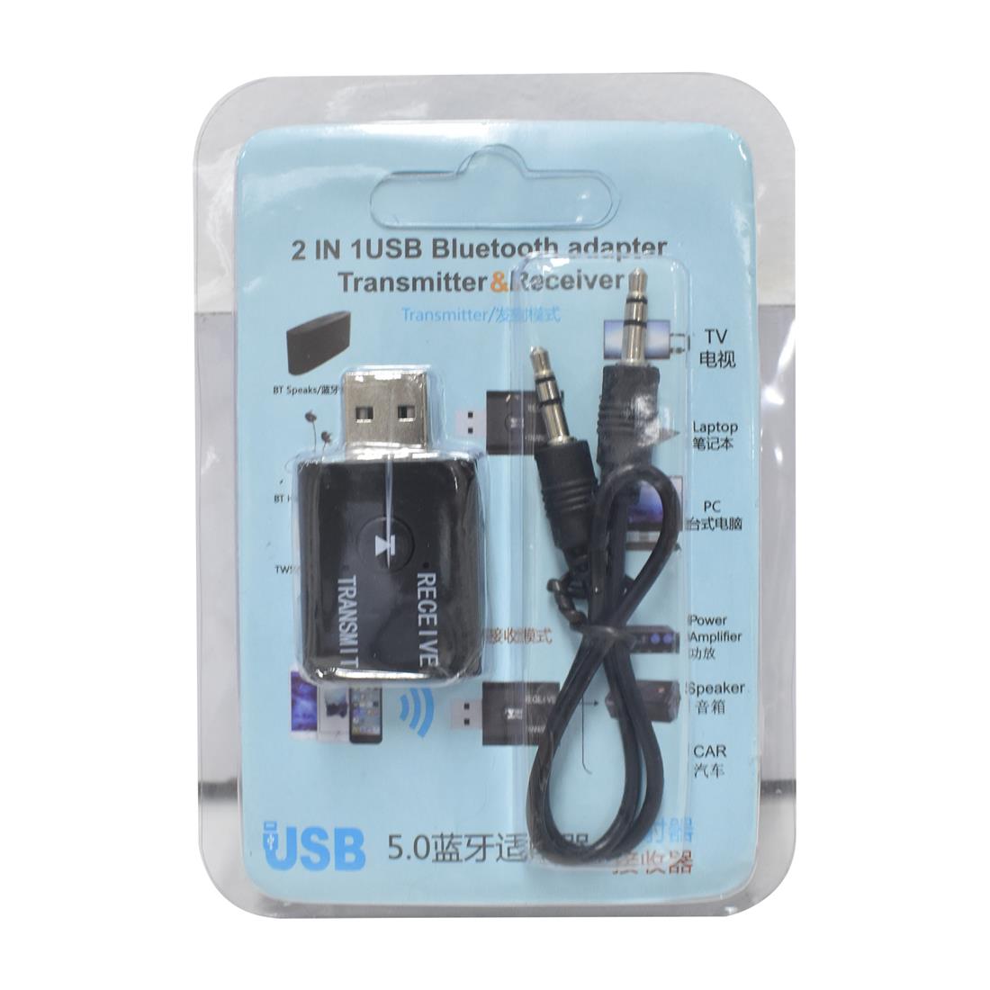 Receptor y transmisor de Audio B6 con Bluetooth 5,0, adaptador inalámbrico  USB Dongle 3,5mm