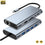 CABLE ADAPTADOR CONVERTIDOR 11 EN 1 TIPO C MACHO A LAN RJ45 /TIPO C HEMBRA /4P USB 3.0 /SD CARD /TF /AUDIO /HDMI HEMBRA /BYL-2110
