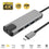 CABLE ADAPTADOR CONVERTIDOR 5 EN 1 TIPO C MACHO A LAN RJ45 / TIPO C HEMBRA / USB 3.0 / USB 2.0 / HDMI HEMBRA / BYL-2007