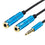 CABLE ADAPTADOR EN Y 3.5MM MACHO A DOS 3.5MM HEMBRA AUDIO Y MICROFONO ANERA AE-3.5MMM-2F02-30CM