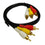 CABLE DE AUDIO 3 RCA MACHO A 3 RCA MACHO 1.5M