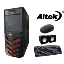 CASE EN COMBO ALTEK ROJO TECLADO + MOUSE + PARLANTES - Click Soluciones