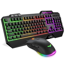 COMBO TECLADO Y MOUSE GAMER LED HAVIT