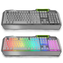 TECLADO RETROILUMINADO LUMSBURRY RGB LED GAMING RROOT-828