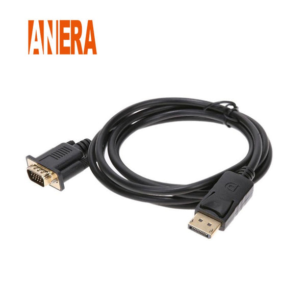 CABLE / DISPLAY PORT MACHO A VGA MACHO / 1.8M / ANERA / AE-DPM-VM-1.8M ...