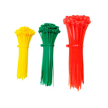 AMARRAS / PLASTICAS / ECO / 14CM / 100 ROJAS / 100 VERDES / 100 AMARILLAS  / 100 AZULES / 100 BLANCAS / CV-140-MC