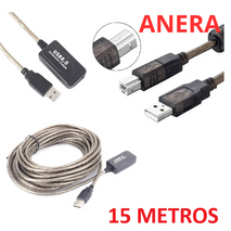 CABLE USB 2.0 PARA IMPRESORA ANERA 15M AMPLIFICADA AE-USBAM-BM-15M-CP