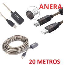 CABLE USB 2.0 PARA IMPRESORA ANERA 20M AMPLIFICADA AE-USBAM-BM-20M-CP