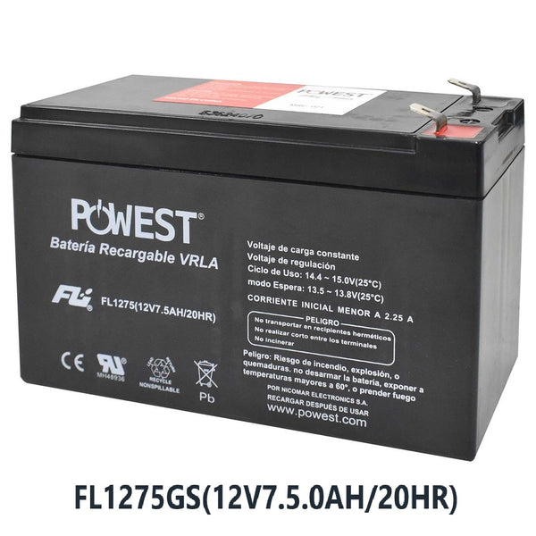 BATERIA SELLADA 12V-9A FL1275GS POWEST
