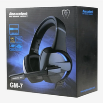 AUDIFONO / CABLEADO / BEEXCELLENT / GM-7 / GAMING / NEGRO Y GRIS