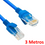 CABLE DE RED CAT 6 3MT AZUL QP-60325A