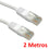 CABLE DE RED CAT 6 2MT GRIS QP-60240G