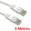 CABLE DE RED CAT 6 3MT GRIS QP-60325G