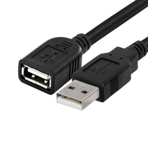 CABLE EXTENSIÓN USB 2.0 MACHO A HEMBRA ANERA NEGRO  1.8M / 3M / 5M