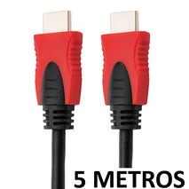 CABLE HDMI 5 METROS CORDON NEGRO Y ROJO