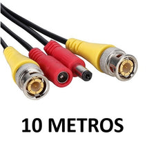 CABLE PARA CAMARA DE SEGURIDAD 10MTS AE-BNCDC-10M