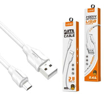 CABLE DE CARGA Y DATOS USB A V8 2 MTS LDNIO LS362