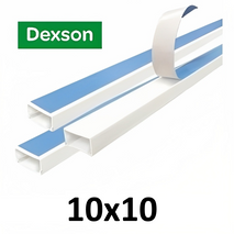 CANALETA DEXSON 10X10 BLANCAS C ADHESIVO