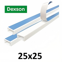 CANALETA DEXSON 25X25 BLANCAS C ADESHIVO