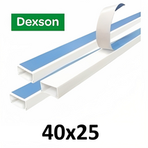 CANALETA DEXSON 40X25 BLANCAS C ADESHIVO