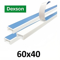 CANALETA DEXSON 60X40 BLANCAS C ADESHIVO