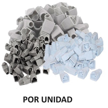 CAPUCHON PARA TERMINALES CONECTORES RJ45 GRIS / BLANCO POR UNIDADES