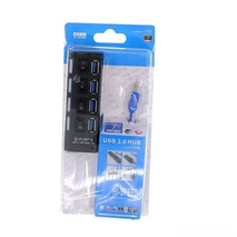 HUB USB / 3.0 / 4 PUERTOS / ANERA / CON SWITCH / AE-USB3.0H407