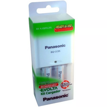 CARGADOR DE PILAS AA / AAA CON 2 PILAS AA 110MAH PANASONIC BK-KJQ05L20L