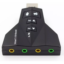 TARJETA ADAPTADOR DE SONIDO USB 2.0 TIPO AVIÓN ES-SOUND-7.1-2