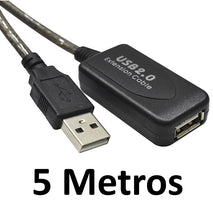 EXTENSION USB 2.0 MACHO A HEMBRA 5M AMPLIFICADA ANERA AE-USB-EXT-5M