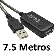 EXTENSION USB 2.0 MACHO A HEMBRA 7.5M AMPLIFICADA ANERA AE-USB-EXT-7.5M