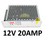 FUENTE DE LUCES LED 12V 20AMP (40 LEDS)