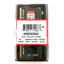 MEMORIA RAM / LAPTOP / 8GB / DDR4  / 3200MHZ / KINGSTON / KVR32S22S6/8