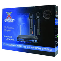 MICROFONO SEMIPROFESIONAL DOBLE VHF AMERICAN EXTREME TWM-2192