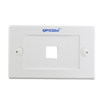 PLACA SIMPLE PARA PUNTO DE RED CAT 5 QPCOM QP-WPH1