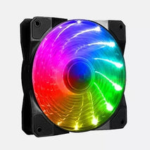 VENTILADOR / CASE / PC / GAMEMAX / 12X12 / 3y4 PINES / ARCOIRIS / FN-12RAINBOW-M