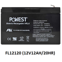 BATERIA SELLADA 12V-12AH POWEST FL12120GS