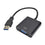 CABLE ADAPTADOR CONVERTIDOR DE USB MACHO 3.0 A VGA HEMBRA FULL HD 1080P ANERA ES-USB3.0-VGA