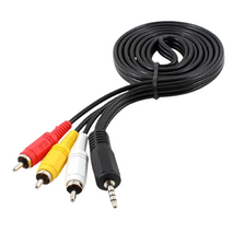 CABLE / AUXILIAR / 3.5MM MACHO A 2 RCA MACHO / 3M / ANERA / AE-3.5MMM-2RCAM-3M-G