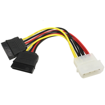 CABLE PODER 1 IDE MACH A 2 SATA 15CM ANERA / AE-CABLE-2SA4P
