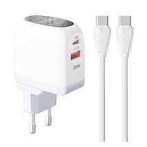 CARGADOR DE CELULAR TIPO C A TIPO C 30W LDNIO A2522C